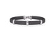 Men's Black Cable Triple Station Edge Bracelet