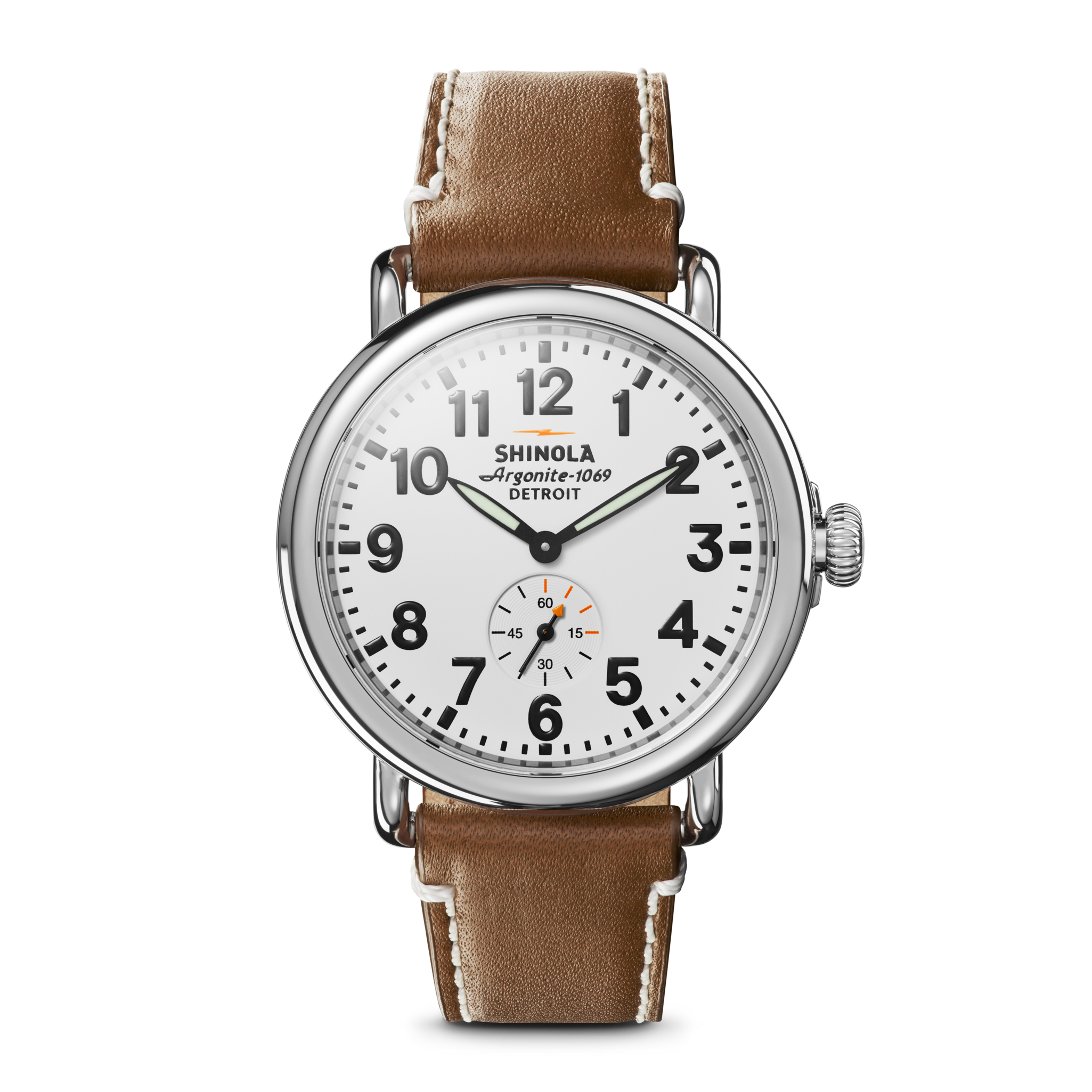 Runwell Sub Second 41mm Watch, White Dial - main