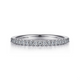 Montreal White Gold Shared Prong Diamond Wedding Band, 0.23 Ctw