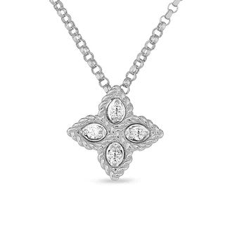 Princess Flower Small Diamond Necklace