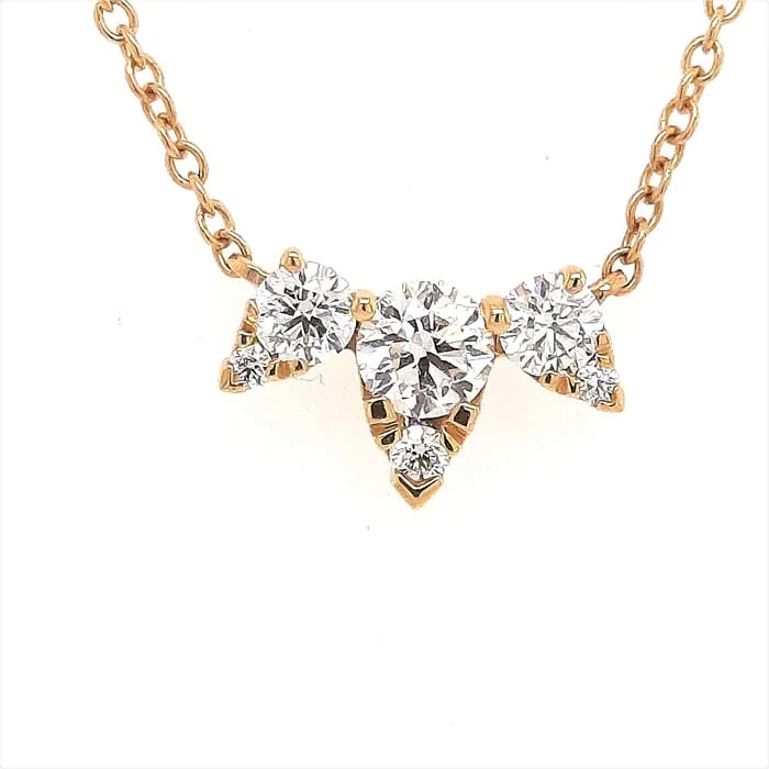 Aerial Triple Diamond Necklace
