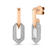 Designer Gold Link Dangle Earrings