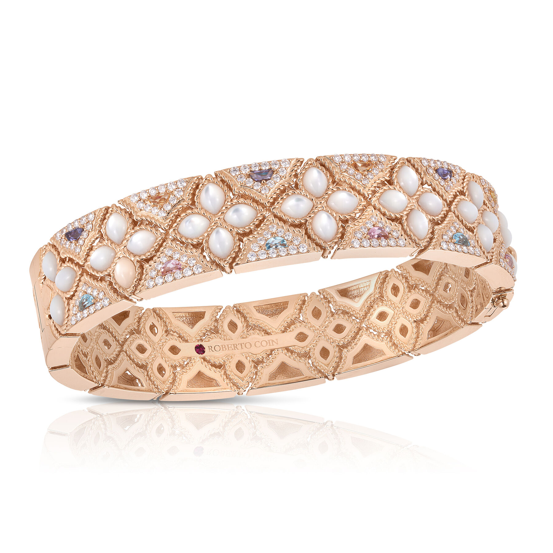 Venetian Princess Carnival Diamond, Mother Of Pearl Bangle
