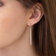 White Gold Classic Stiletto Earrings