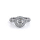 Venetian Round Double Halo Engagement Ring Setting