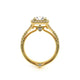 Couture Split Shank Cushion Shaped Engagement Ring Setting