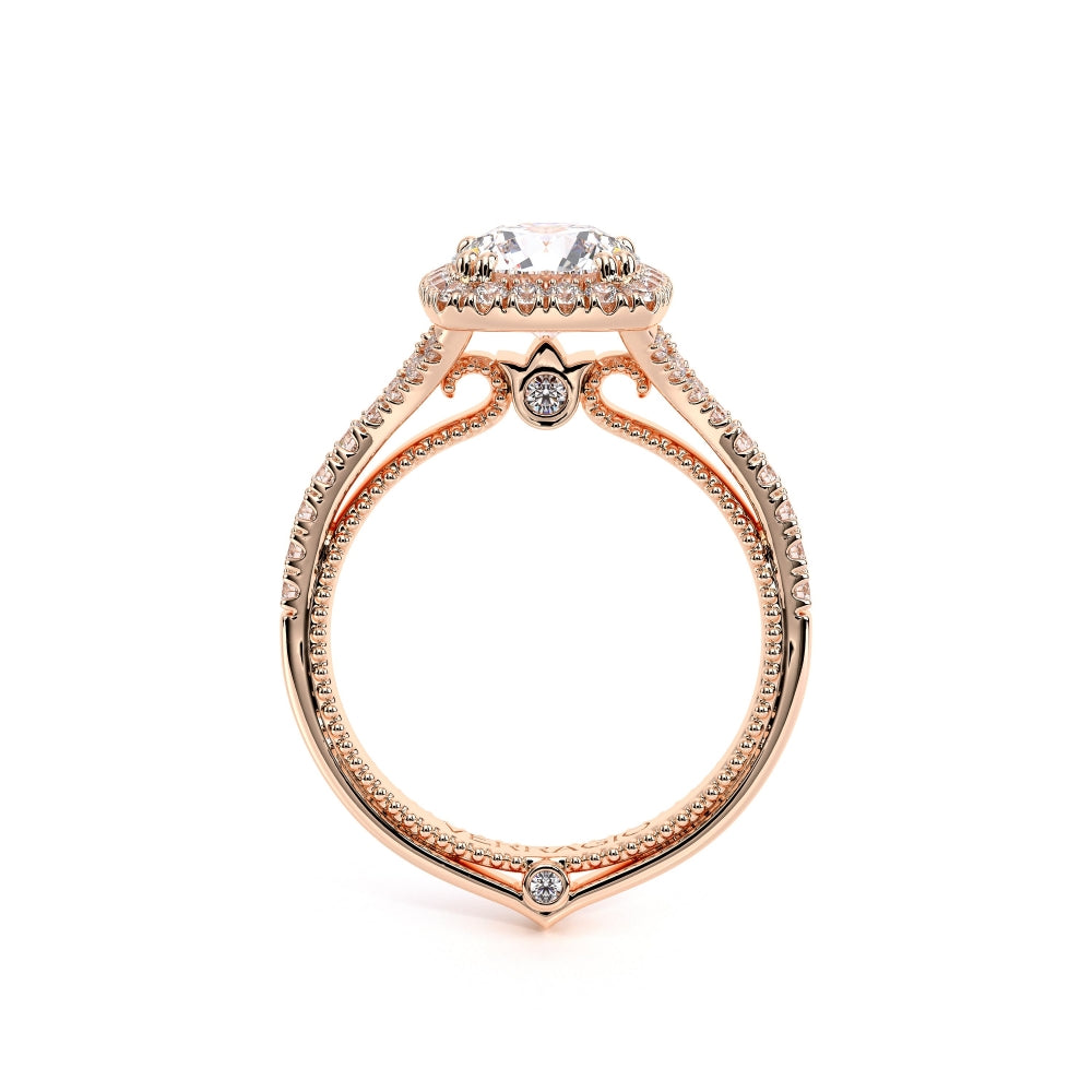 Couture Split Shank Cushion Shaped Engagement Ring Setting