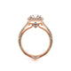 Couture Split Shank Cushion Shaped Engagement Ring Setting