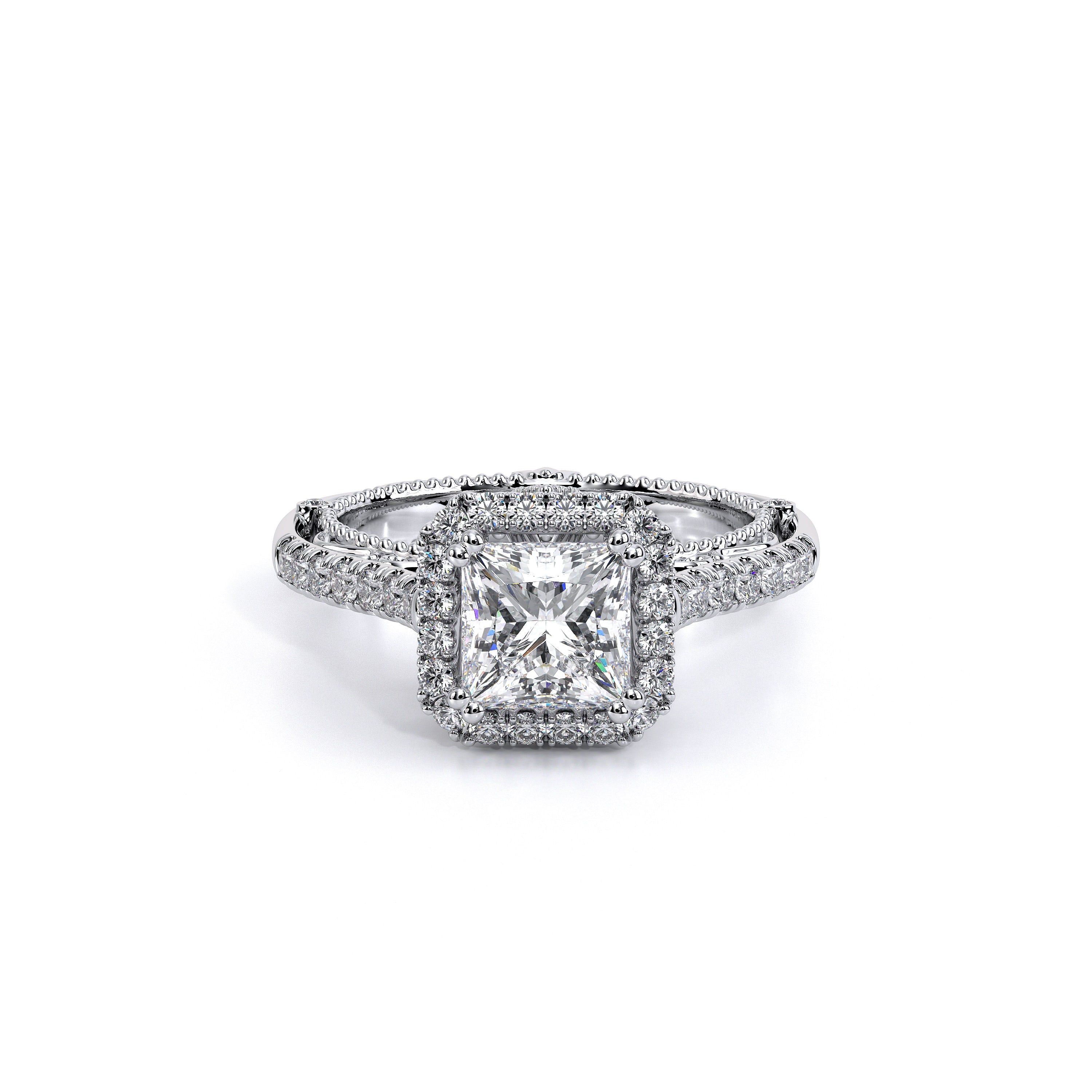 Venetian Princess Cut Engagement Ring Setting
