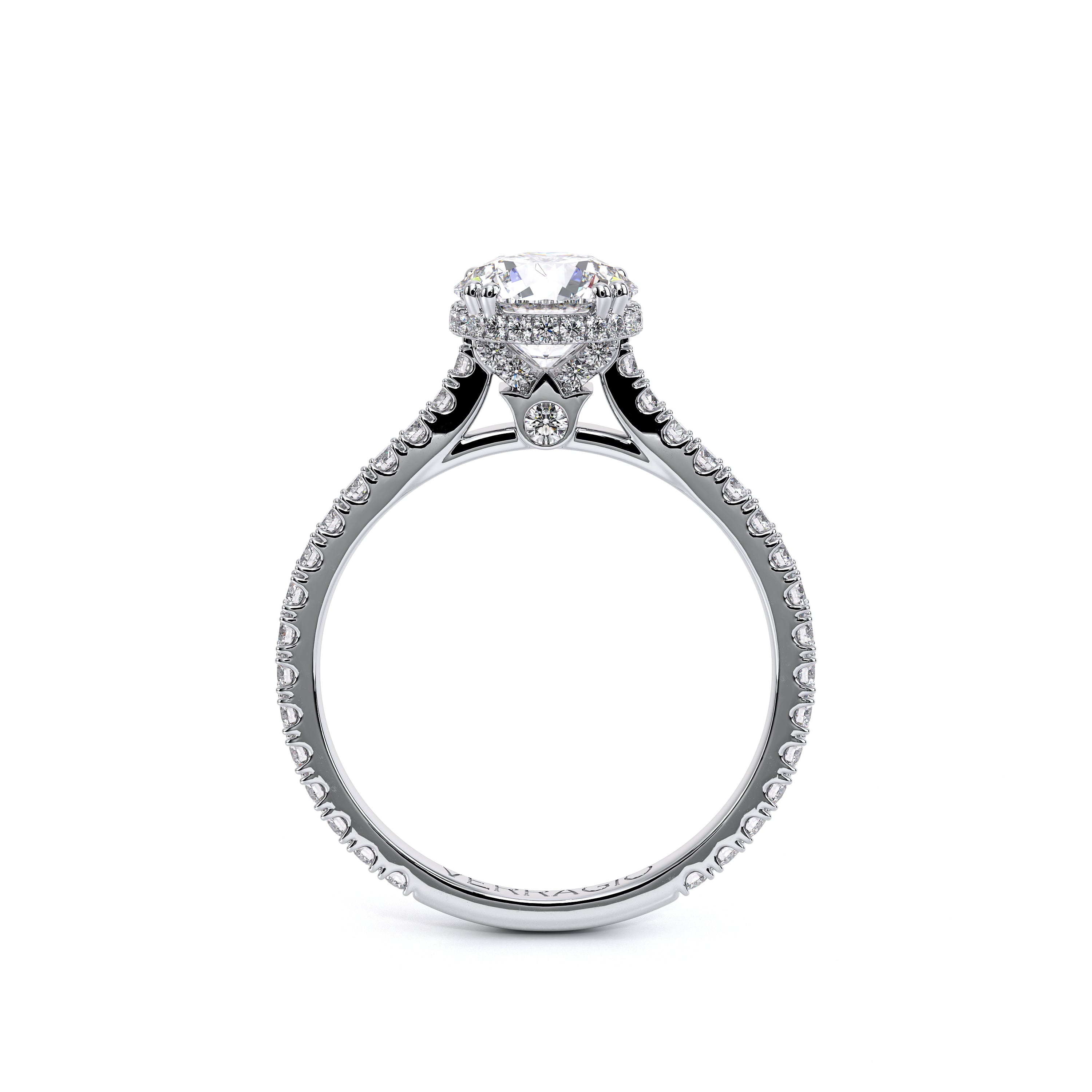 Renaissance Round Engagement Ring Setting