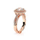 Venetian Double Round Halo Engagement Ring Setting