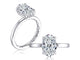 Oval Hidden Halo Engagement Ring Setting