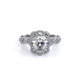 Venetian Floret Halo Oval Engagement Ring Setting