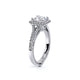 Couture Split Shank Princess Engagement Ring Setting