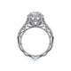 Venetian Round Engagement Ring Setting