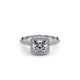 Venetian Cushion Shaped Halo Round Engagement Ring Setting