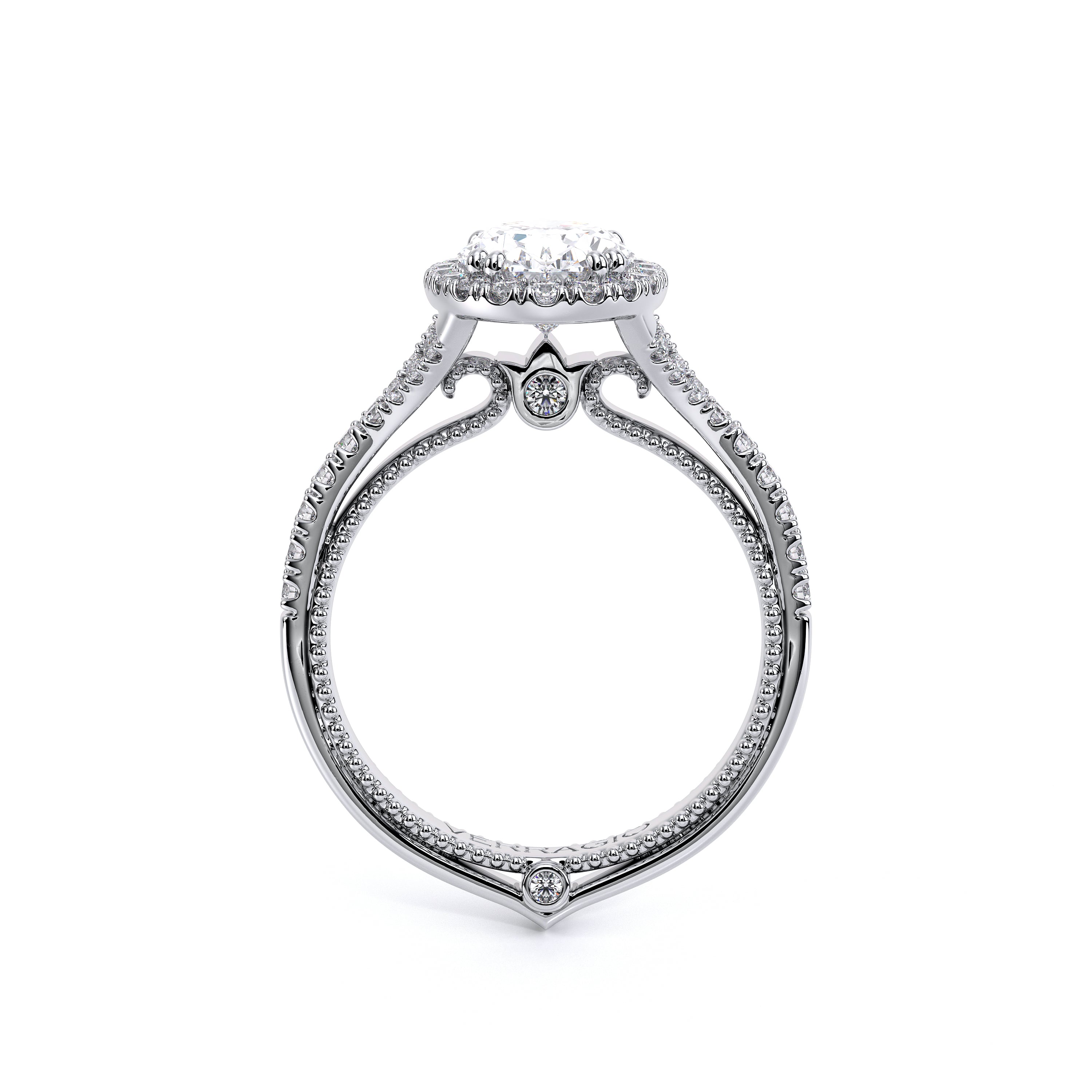 Couture Split Shank Oval Engagement Ring Setting