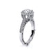 Venetian Round Engagement Ring Setting