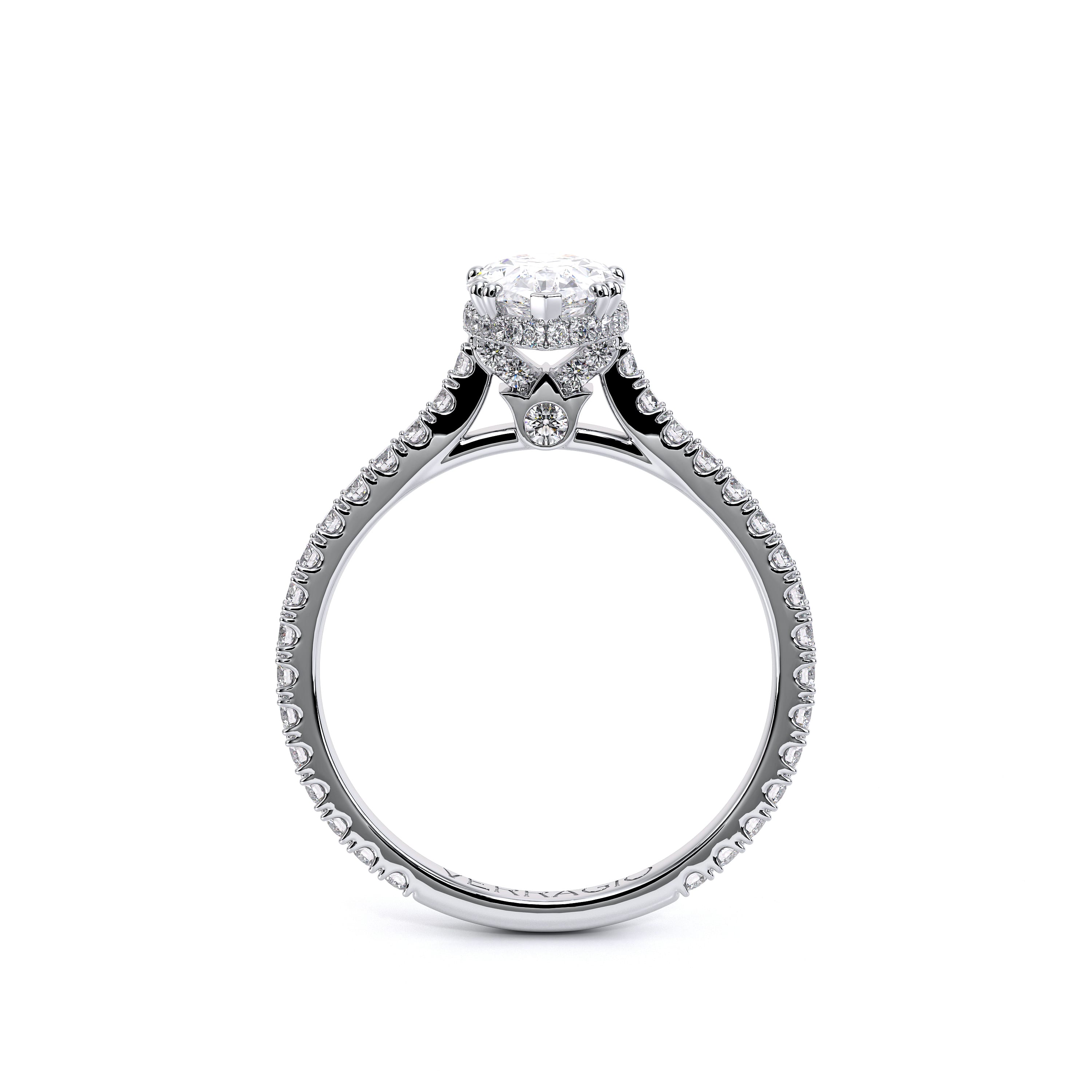 Renaissance Pear Shape Engagement Ring Setting