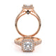 Couture Split Shank Princess Engagement Ring Setting