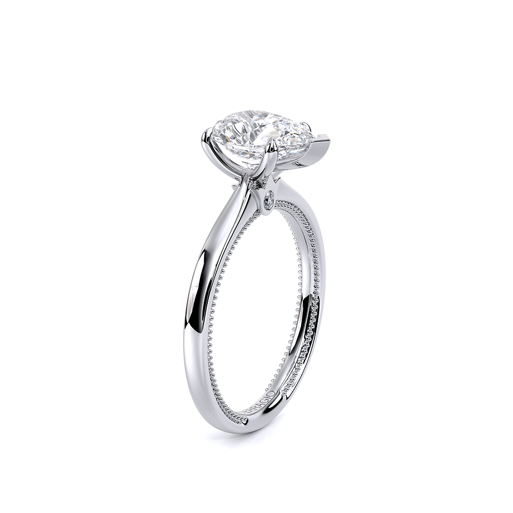 Renaissance Pear Shape Solitaire Engagement Ring Setting