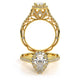 Venetian Pear Shaped Engagement Ring Setting