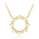 Yellow Gold Aerial Eclipse Medium Pendant Necklace