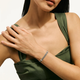 Sterling Silver Diamond Icon Link Bracelet