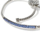 Pull Through Blue Sapphire Station Bracelet