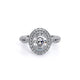 Venetian Double Oval Halo Engagement Ring Setting