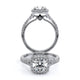 Couture Split Shank Cushion Shaped Engagement Ring Setting