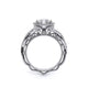 Venetian Floret Halo Round Engagement Ring Setting