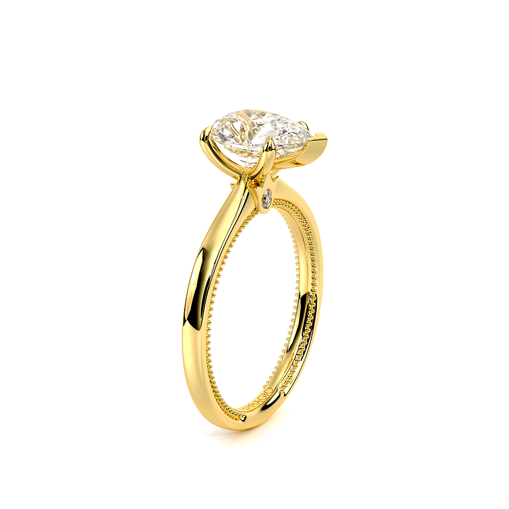 Renaissance Pear Shape Solitaire Engagement Ring Setting