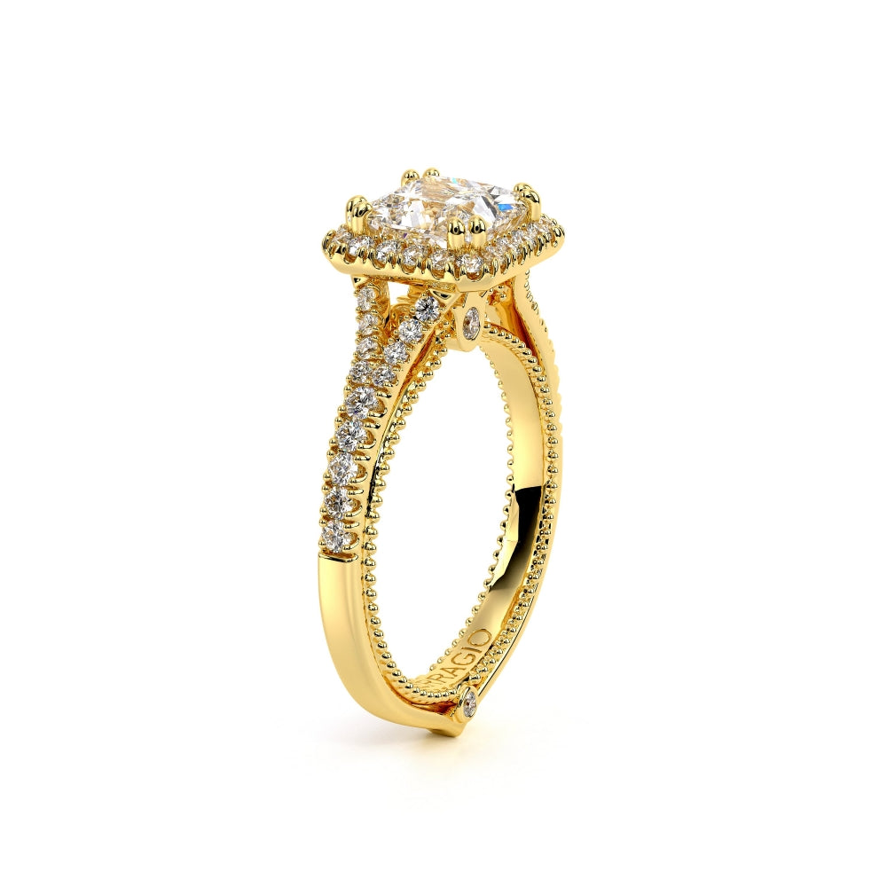 Couture Split Shank Princess Engagement Ring Setting