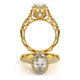 Venetian Oval Engagement Ring Setting