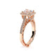 Venetian Princess Cut Engagement Ring Setting