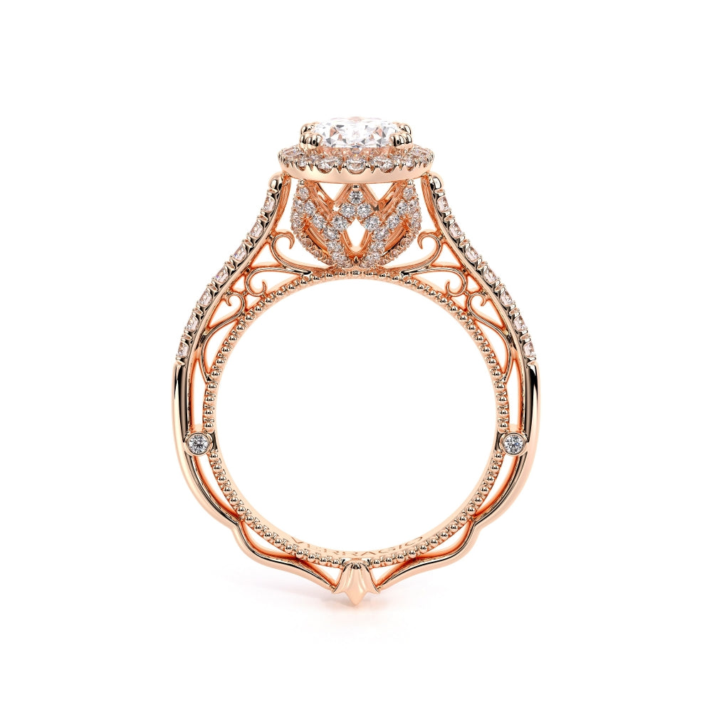 Venetian Oval Engagement Ring Setting