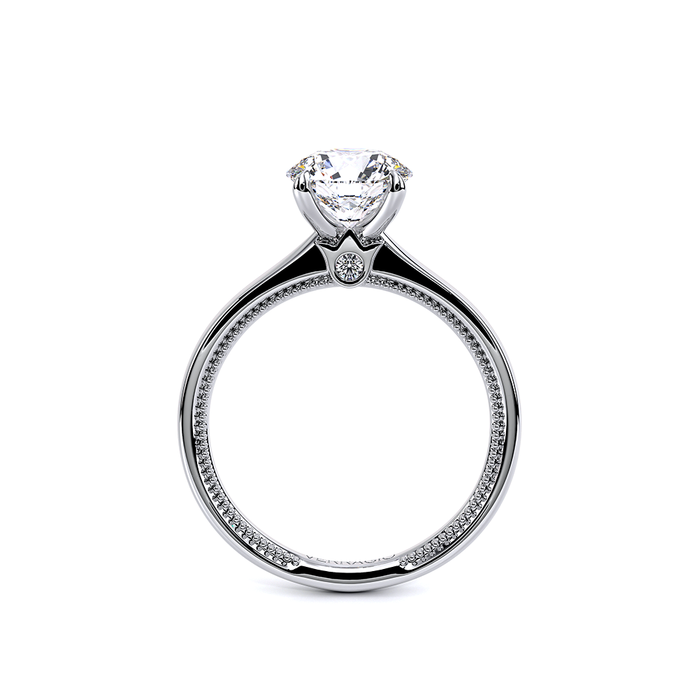 Renaissance Round Solitaire Engagement Ring Setting