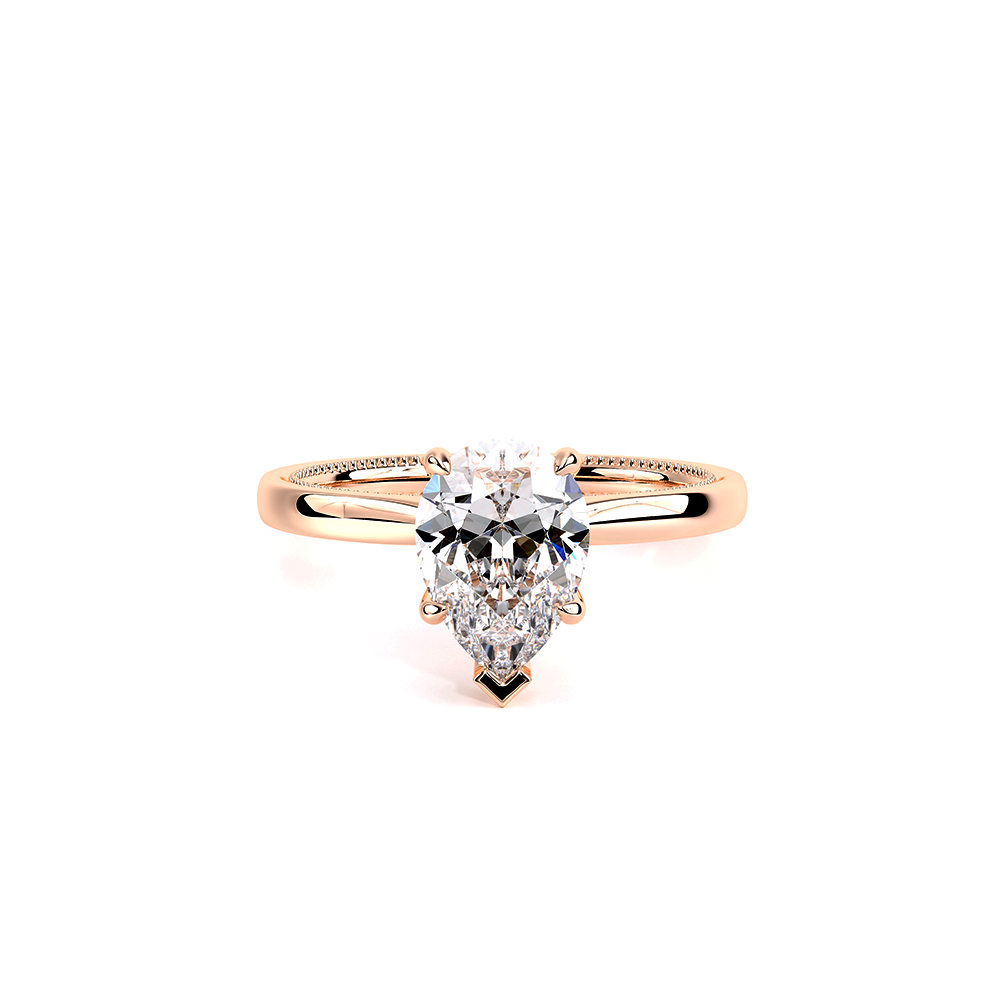 Renaissance Pear Shape Solitaire Engagement Ring Setting