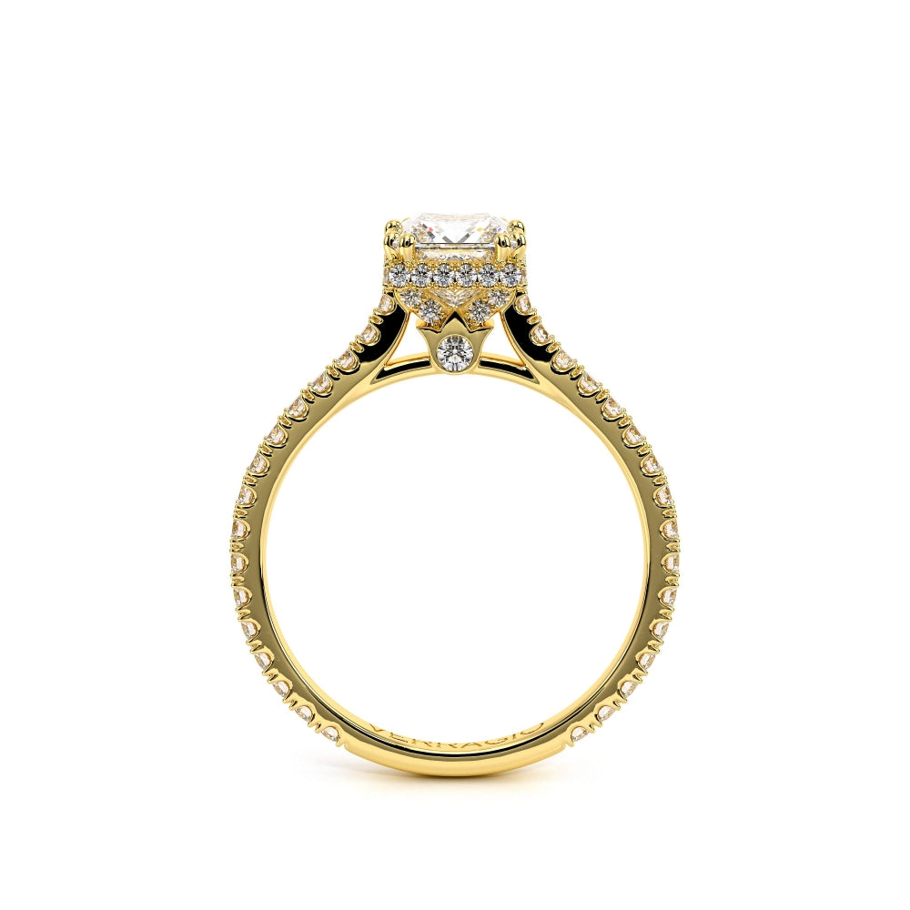 Renaissance Princess Cut Engagement Ring Setting