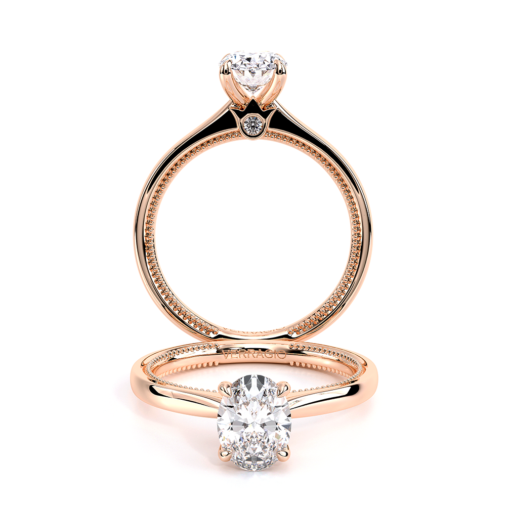 Renaissance Oval Solitaire Engagement Ring Setting