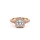 Couture Split Shank Princess Engagement Ring Setting