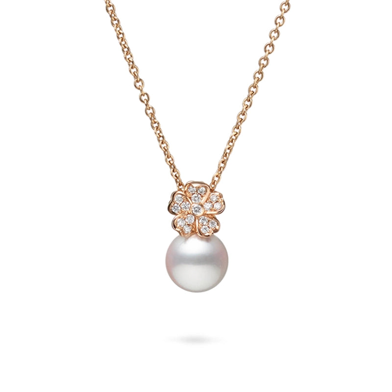 Akoya Cultured Pearl Cherry Blossom Necklace