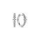 Diamond Huggie Hoop Earrings