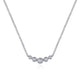 Curved Diamond Bar Necklace