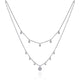 Layered Diamond Drop Necklace