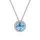 Swiss Blue Topaz Necklace