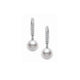 7.5mm Akoya Pearl and Diamond Drop Earrings