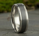 White Gold & Tantalum Wedding Band