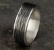 White Gold & Titanium Wedding Band